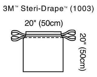 3M Steri Drape Isolation Bags, 20" x 20", 40/Ca, 3M1003: Health & Personal Care