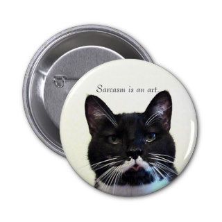 Sarcasm Cat Button