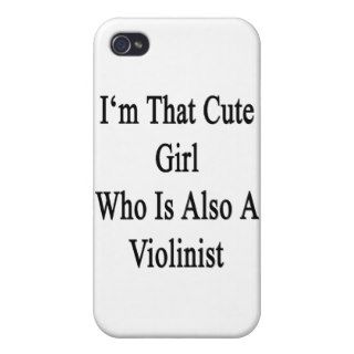 I'm That Cute Girl Who Is Also A Violinist iPhone 4/4S Case