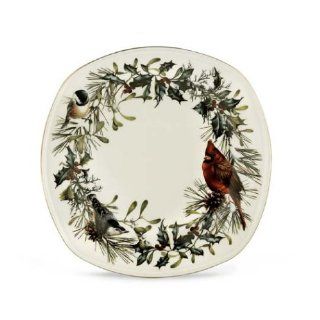 Lenox Winter Greetings Square Accent Plate: Kitchen & Dining