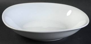 Home Soft Square Soup/Cereal Bowl, Fine China Dinnerware   All White, Plain, Rim