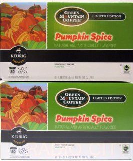 Pumpkin Spice 160 Count Keurig K Cups   Green Mountain Coffee Fair Trade : Coffee Brewing Machine Cups : Grocery & Gourmet Food