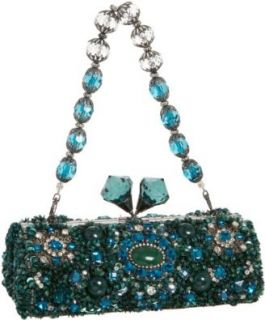 Mary Frances Accessories Teal Time Evening Bag,Multi,one size: Shoes