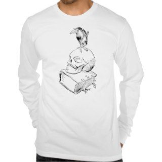 SKULL (VINTAGE DRAWING) Long Sleeve T Shirt