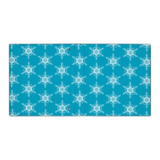 Lacy snowflakes (turquoise) folder vinyl binder