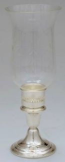 Gorham Puritan (Sterling,Plain,Hollowware) Hurricane Lamp & Globe   Sterling, Pl