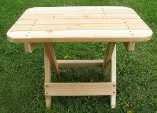 Western Red Cedar Folding Side Table : Folding Patio Tables : Patio, Lawn & Garden