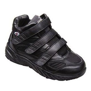 Apis Answer2 441 1   Athletic Stability Boots   Women's Comfort Therapeutic Diabetic Shoe   Ahtletic   Medium (B)   Extra Wide (3E)   Extra Depth for Orthotics   Velcro   5 Medium (B) Black Velcro: Shoes