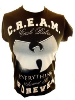 Wu Tang Clan, The Mens T Shirt   "Cash Rules Everything Around Me Forever" Logo Image: Clothing