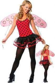 Pinup Lady Bug   Women's Ladybug Sexy Halloween Costumes: Clothing