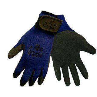 Global Glove 303RV Vise Gripster Rubber Glove, Work, Medium, Blue/Black (Case of 72): Industrial & Scientific