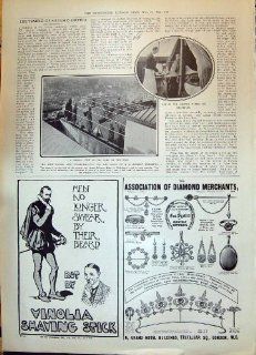 Antique Print of 1908 Bellevue Hotel Philadelphia Camping Tent Advertisement Vinolia Shaving  