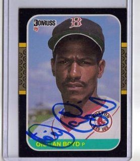 1987 DONRUSS 51 DENNIS OIL CAN BOYD RED SOX SIGNED AUTO at 's Sports Collectibles Store