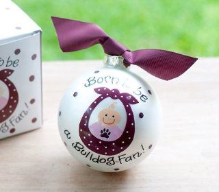 Mississippi State University Born To Be Girl Ornament: Baby