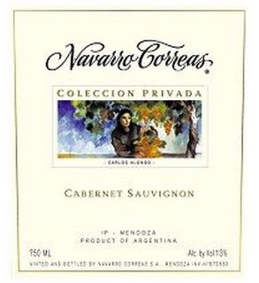 Navarro Correas Cabernet Sauvignon Coleccion Privada 750ML: Wine