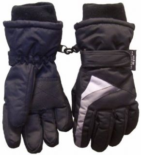 N'ice Caps Boys Thinsulate Waterproof Ski Glove (4 7 years) , Black/Charcoal: Clothing