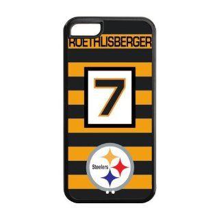 Fashionable NFL Pittsburgh Steelers Quarterback Ben Roethlisberger Jerseys No.7 Design Printed Durable PC and SILICONE IPHONE 5C Case: Cell Phones & Accessories