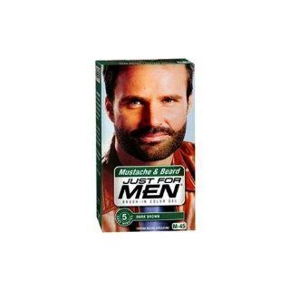 Just for Men Mustache and Beard Hair Color   Dark Brown : Chemical Hair Dyes : Beauty