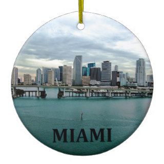 Miami Florida Christmas Ornament