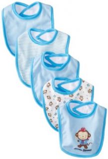 Bon Bebe Baby Boys Newborn Little Sport Assorted 5 Pack Bib Set for Boys, Multi, 0 12 Months: Bib Pack: Clothing