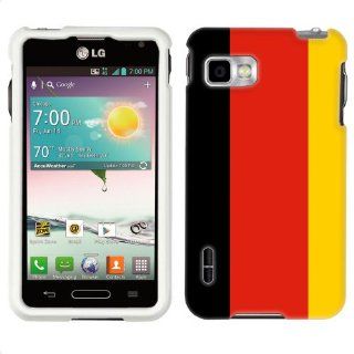 T Mobile LG Optimus F3 German Flag Phone Case Cover Cell Phones & Accessories