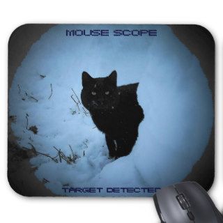 Mouse scope   funny cat mouse pad