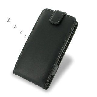 BlackBerry Z30 Leather Case / Cover (Handmade Genuine Leather)   Flip Top Type (Black) by Pdair: Electronics