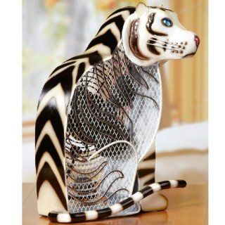 DecoBreeze   White Tiger Figurine Fan : Other Products : Everything Else