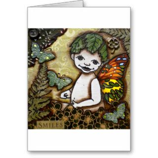 BABY BUTTERFLY SMILES GREETING CARDS