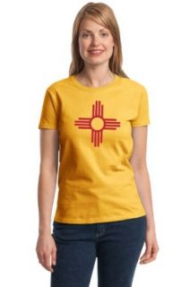New Mexico Flag  New Mexican State Pride NM Ladies' T shirt: Novelty T Shirts: Clothing