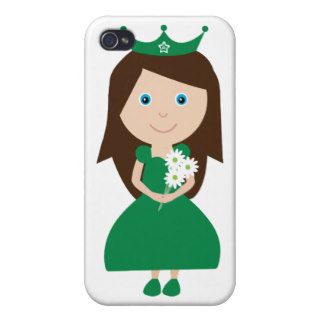 Pretty Irish Princess Cute Cartoon Character iPhone 4/4S Cover