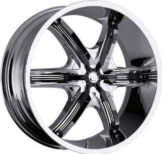 MILANNI   460 bel air 6   26 Inch Rim x 9.5   (5x4.5/5x4.75) Offset (15) Wheel Finish   chrome with black inserts: Automotive