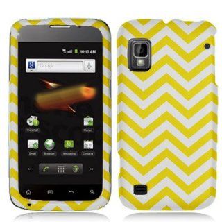 Unique, Fun & Cool Hard Case for ZTE Warp N860 Trendy Design Zig Zag Yellow Mustard Faceplate: Cell Phones & Accessories