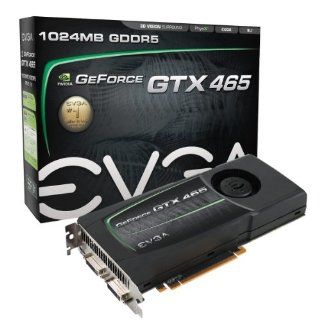 EVGA GeForce  GTX 465 1024 MB GDDR5 PCI Express 2.0 2DVI/Mini HDMI SLI Ready Limited Lifetime Warranty Graphics Card, 01G P3 1465 AR: Electronics