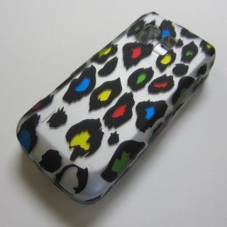 RUBBERIZED HARD PHONE CASES COVERS SKINS SNAP ON FACEPLATE PROTECTOR FOR SAMSUNG MESSAGER 1/I SGH R450 SGH R451C SCH R450C STRAIGHT TALK NET10 TRACFONE  SLIDER / LEOPARD CHEETAH PRINT COLORFUL(WHOLESALE PRICE): Cell Phones & Accessories