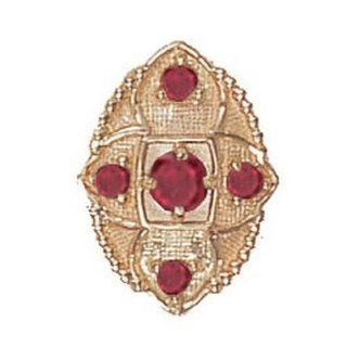 14 Karat Gold Ruby Slide GS452 R: Jewelry