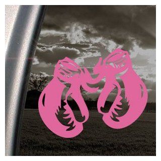 BOXING GLOVES Pink Decal Car Truck Bumper Window Pink Sticker   Themed Classroom Displays And Decoration
