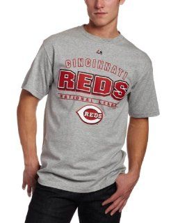 MLB Men's Cincinnati Reds Opponent Short Sleeve Basic Tee (Steel Heather, XX Large) : Sports Fan T Shirts : Sports & Outdoors