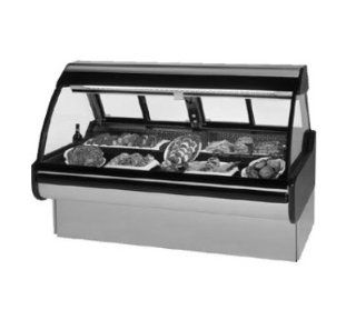 Federal Industries MCG 454 DM SS 50 in Curved Thermopane Glass Refrigerated Deli Case, Stainless, Each Appliances