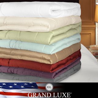 Grand Luxe 500 Thread Count Egyptian Cotton Down Alternative Comforter Veratex Down Alternative Comforters