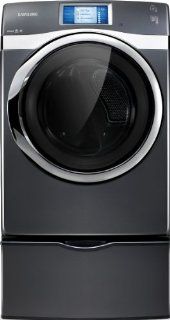 Samsung DV457EVGS 7.5 Cu. Ft. Electric Front Load Dryer with Smart Control and Touch Screen LCD, Onyx: Appliances