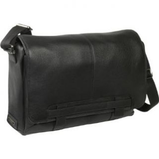 Samsonite Black Label Leather Business Messenger Bag Brief (Black): Clothing