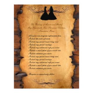 Cowgirl Brides Custom Lesbian Wedding Programs Custom Flyer