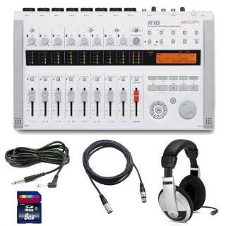 Zoom R16 Multitrack Recorder/Interface/ Controller, SDHC Card (4 32GB), Headphones Output: Computers & Accessories