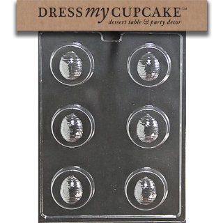 Dress My Cupcake DMCE476 Chocolate Candy Mold, Easter Egg Cookie, Easter: Kitchen & Dining