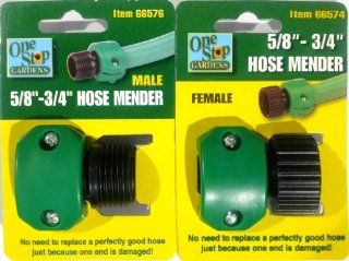 HOSE MENDER SET *Both Male & Female by One Stop Gardens : Patio, Lawn & Garden