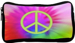 Rikki KnightTM Green Peace Logo on Color Neoprene Pencil Case : Pencil Holders : Office Products