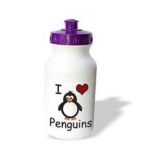 wb_123042_1 EvaDane   Funny Cartoons   I love penguins. Animal Humor. Penguin Lovers   Water Bottles : Bike Water Bottles : Sports & Outdoors