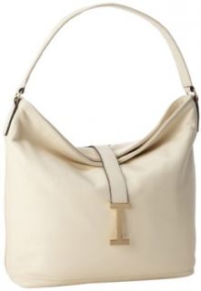Isaac Mizrahi   Handbags Greta Hobo,Antique White,One Size: Clothing