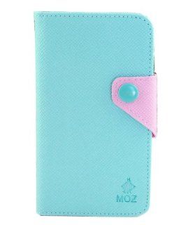 tbgg Sky Blue/Pink S3 I9300 New Fashion Design Leather Case Card Holder Folio Wallet for Samsung Galaxy S3 I9300 Cell Phones & Accessories